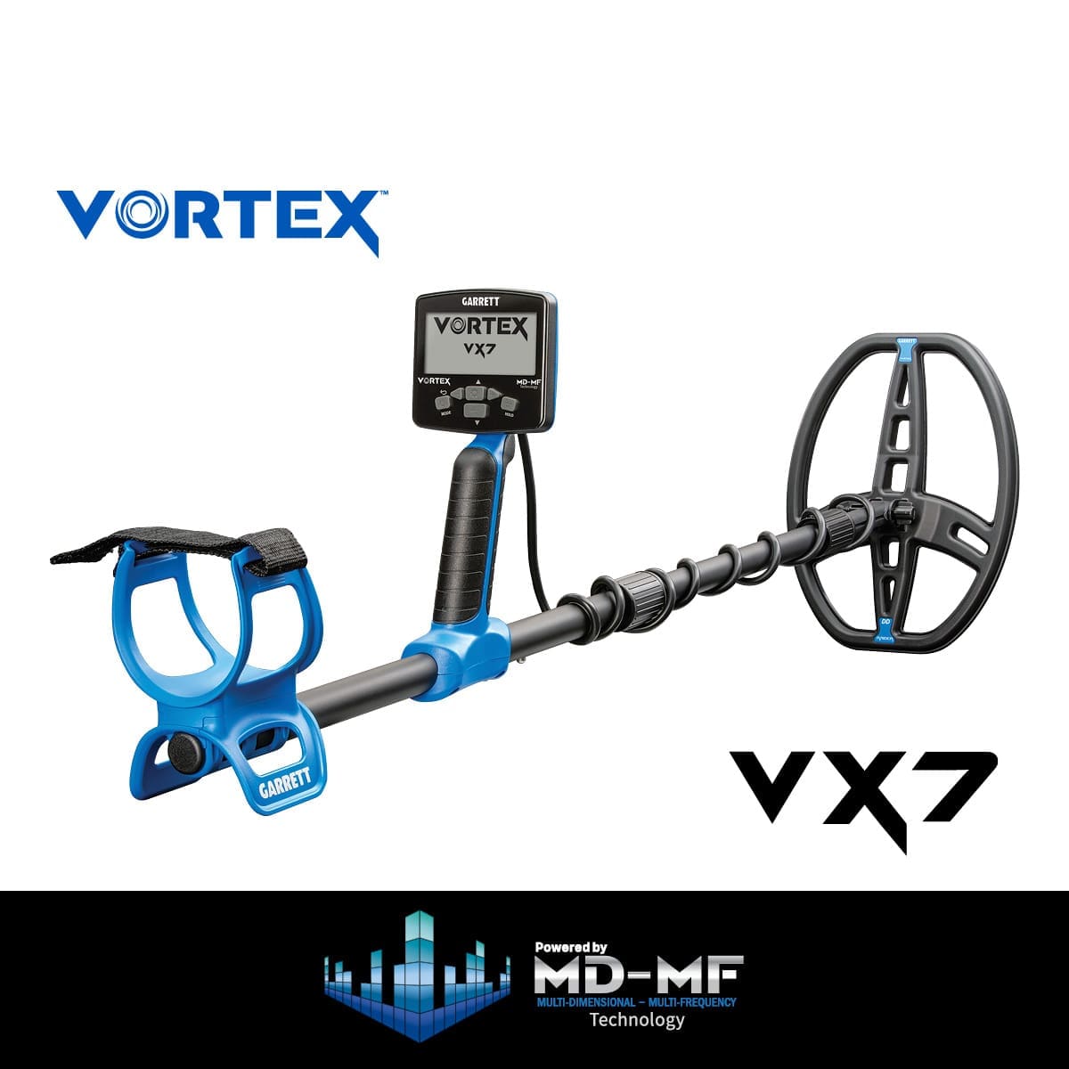 Sivas Garrett Vortex VX7 Dedektör - Katlanabilir gövde, taşıma ve araç içinde saklama tarafında Vortex ailesinin pratik avantajıdır.